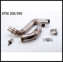 51mm Motorrad Modifizierte Abgas Mitte Rohr Fall Für KTM DUKE200 DUKE390 2012-2014