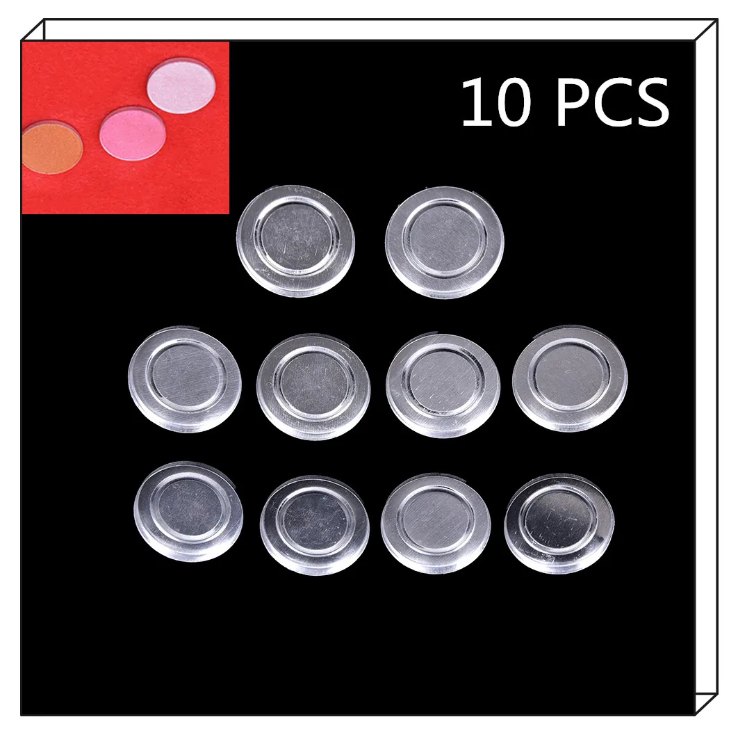 

10Pcs 26.5mm Empty Aluminum Cases DIY Cosmetic Pans For Eyeshadow Makeup Tool Fashion Container Pans Palette Case
