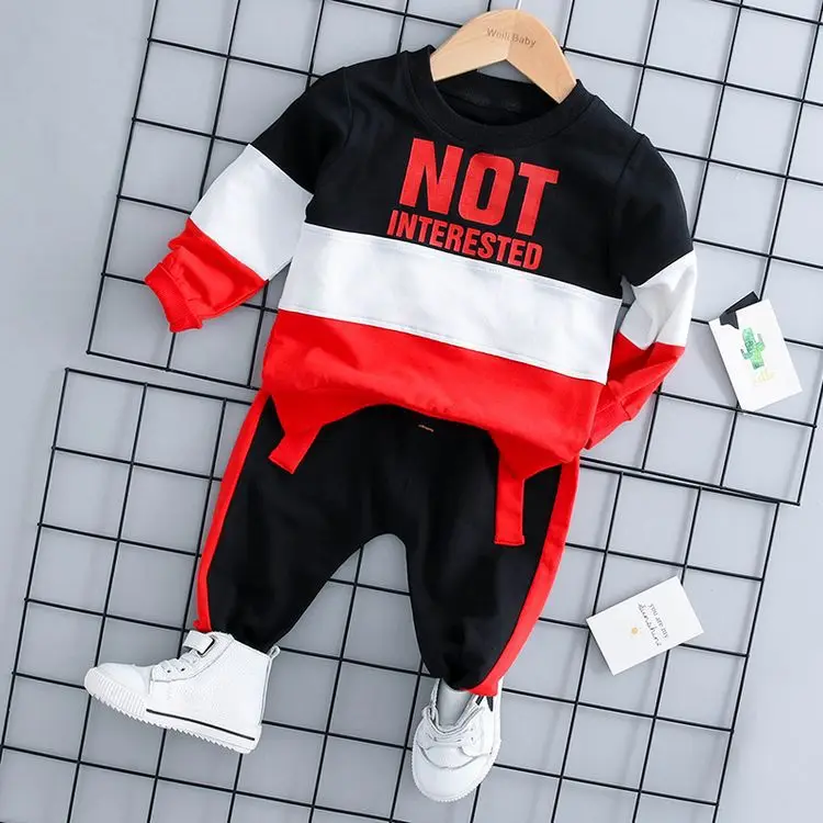 

Boys autumn suits children 1-4 years old Korean children's clothing infant children's clothing blocks children's autumn set