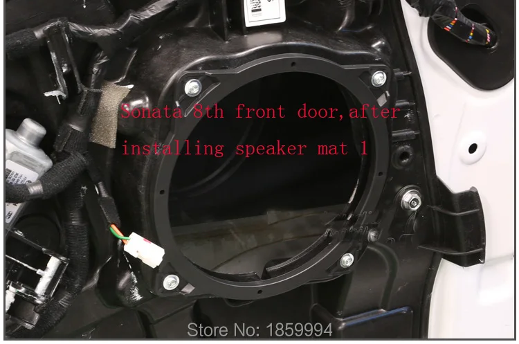 

FOR 2003-2016Hyundai/SantaFe/Sonata 8th 9th/elantra/tucson front and rear door solid Speaker mat Adapter Plates 6.5" inch