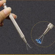 Ювелирные изделия драгоценные камни клип ручной драгоценный камень бриллиант Четыре коготь клип самолет из нержавеющей стали пинцет качество драгоценные камни когти золотые