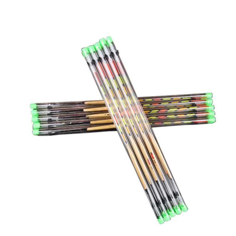 

10Pcs Wood Fishing Float Fishing Tank Flotteur Peche Float Fishing Tackle Tools Accessories