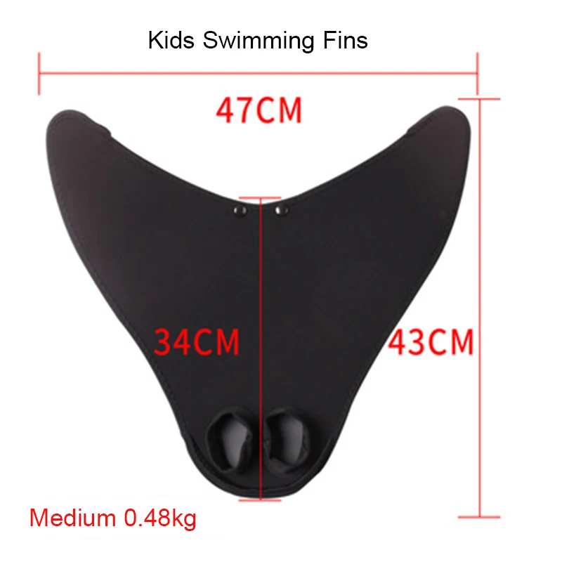 Tanie Dorosły dzieciak płetwy do pływania szkolenia Flipper czarny syrenka pływać Fin pływanie stóp Flipper nurkowanie stóp ogon Monofin dzieci B28187AD