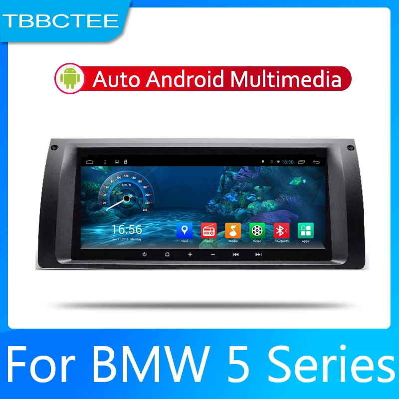 Sale Android 2 Din Car radio Multimedia Video Player auto Stereo GPS MAP For BMW 5 Series E39 1995~2003 Media Navi Navigation 4