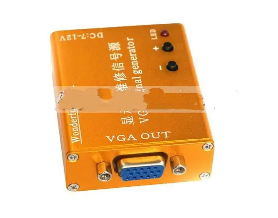 

Portable LCD Monitor Repair Source VGA Multiple Frequency Signal Generator Screen Tester w/ Battery Cable Free shipping