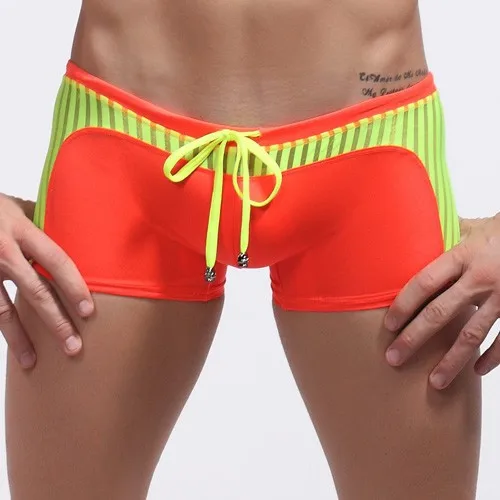WJ брендовая одежда новые мужские боксеры купальники модные пляжные шорты летние мужские шорты для серфинга Бермуды мужские трусы-боксеры - Цвет: Orange