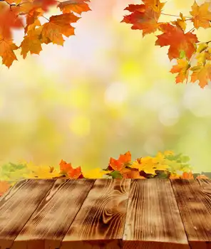 

Backdrop Photography Autumn Yellow Leaf Customized Wood Floor Backdrops For Photo Studio fotografia