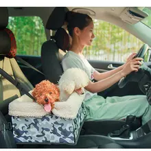 Портативный безопасности Малый Собака Автокресло Перевозчика складной многофункциональный щенок путешествия кровать для автомобиля
