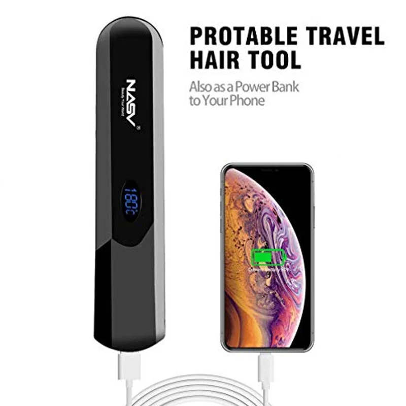 

Hot Sale Multifunctional Hair Comb Curling Iron Cordless Hair Straightener Brush for Travel Home