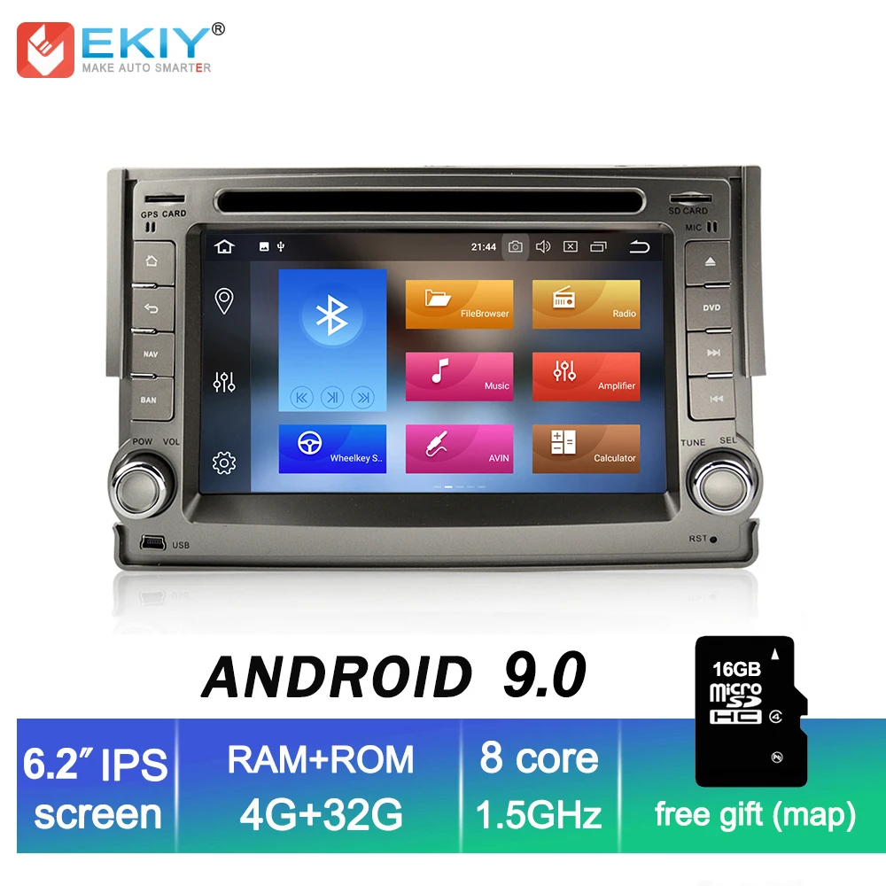 Top EKIY Octa Core Android 9.0 2 Din Car Multimedia DVD player for Hyundai H1 Grand Starex 2007-2015 GPS Navi Auto Radio WiFi BT SWC 0