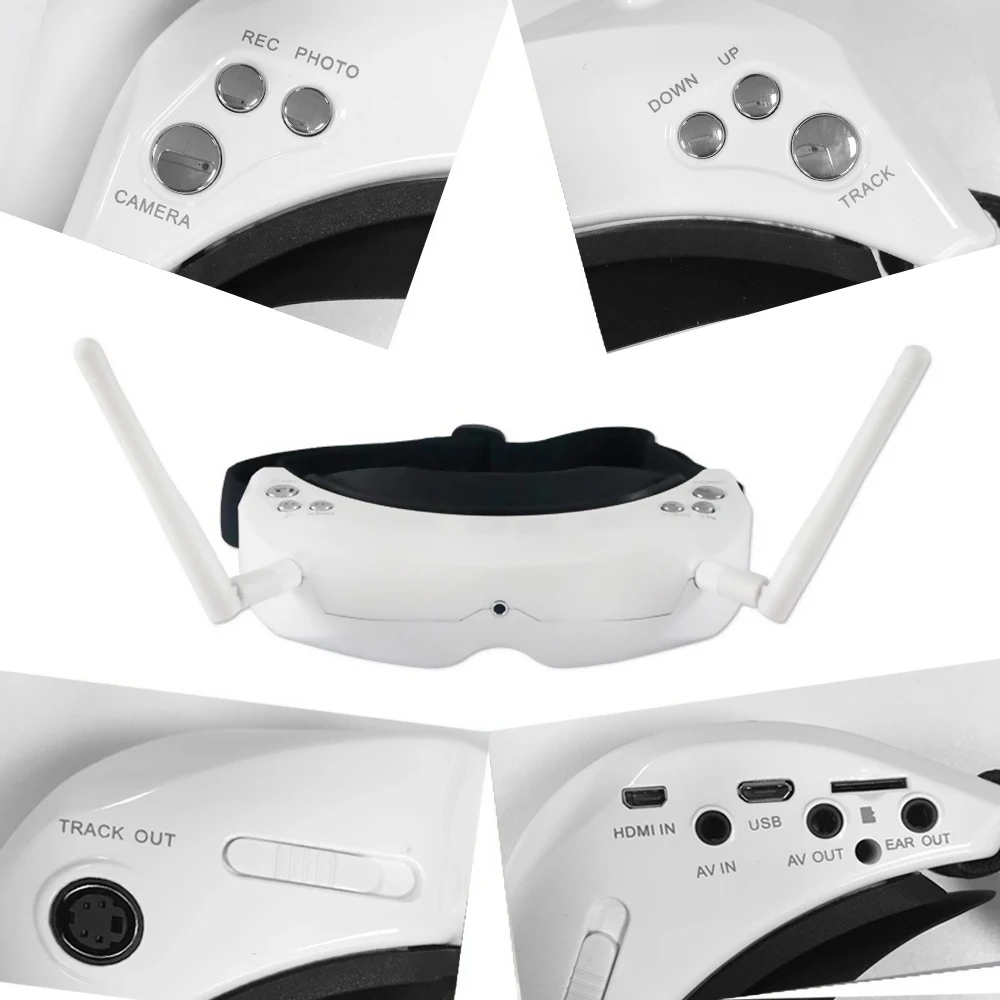 Skyzone SKY02S V + 3D FPV Goggle/видео очки с 3D/2D режимом 48CH 5 8G разнообразный приемник головная