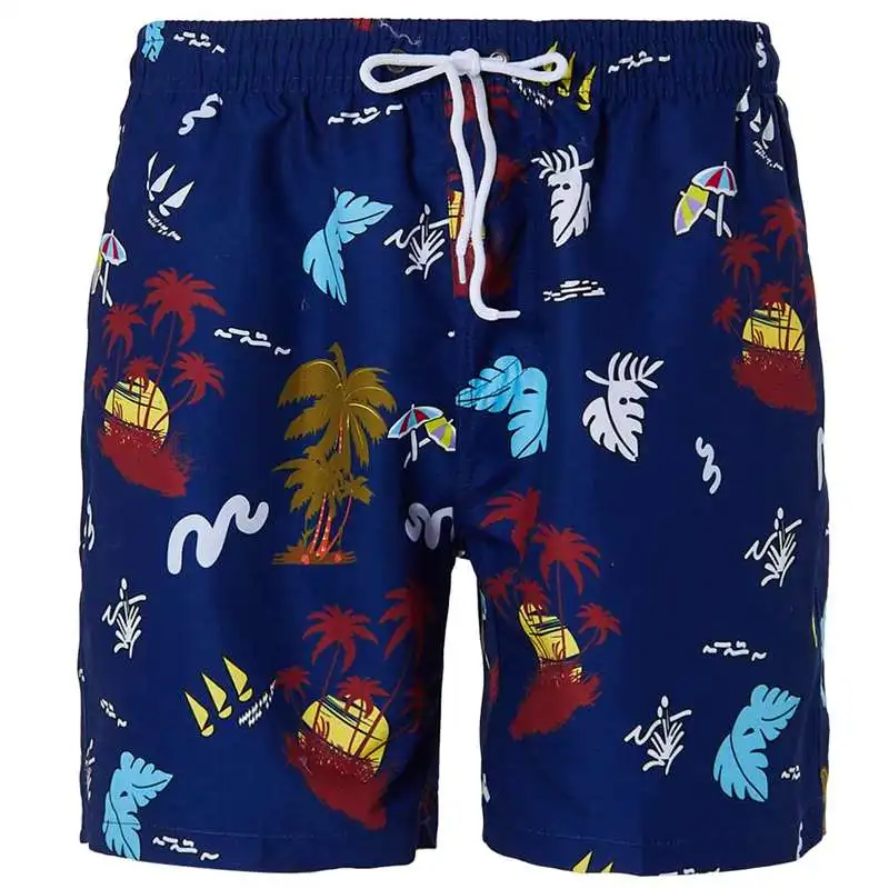 Оптовая Продажа Новинка 2019 года Горячие для мужчин шорты для женщин быстросохнущие Homme пляжные шорты Palm Tree узор повседневные мужские шорты