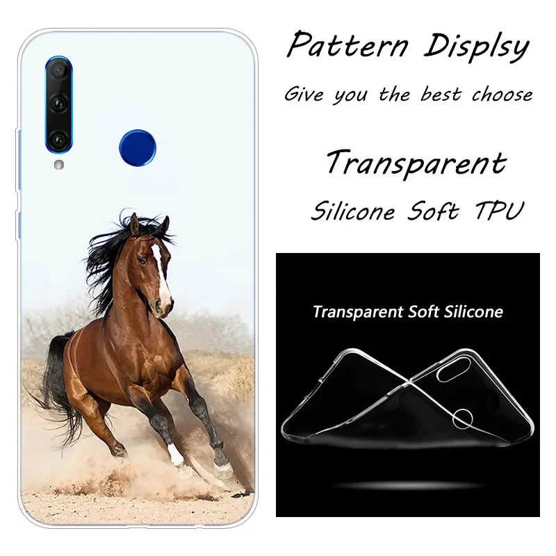 Мягкий силиконовый чехол для телефона Hot Horse Running для huawei Honor 20 20i 10 9 8 Lite 8X 8C 8A 8S 7S 7A Pro View 20 Модный чехол - Цвет: 014