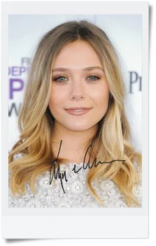 

signed Elizabeth Olsen autographed original photo 7 inches collection freeshipping 062017