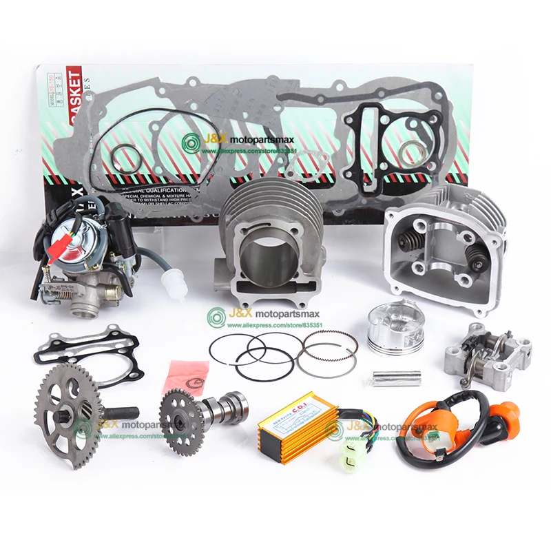 GY6 125cc 150cc upgrade to GY6 200cc add power at least 30% Racing Camshaft CDI Muffler Performance Exhaust GY6 carburetor GY6 125cc 150cc upgrade to GY6 200cc add power at least 30% Racing Camshaft CDI Muffler Performance Exhaust GY6 carburetor