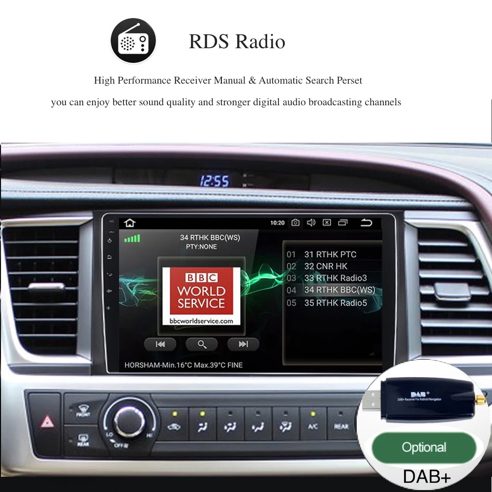 Best Android 9.0 stereo Head Unit for Toyota Highlander 2015 2016 Permanent radio navi GPS Radio headunit wifi free map Head Device 11