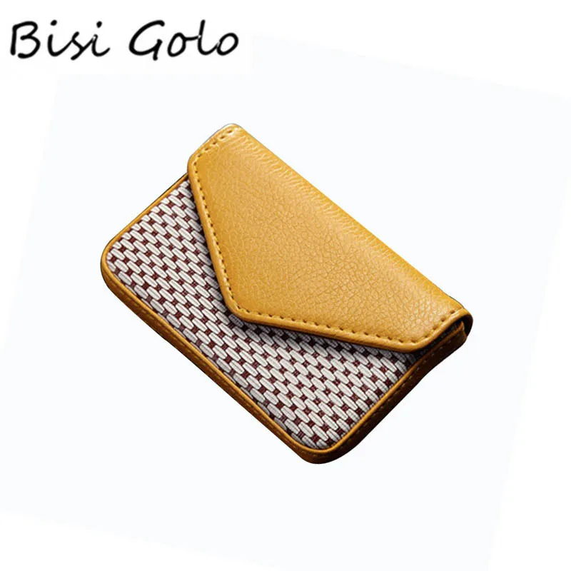 

BISI GORO 2019 New Arrival Women Business Card Holder Card Book Large Capacity Senior PU Name Card Holder Card Package Female