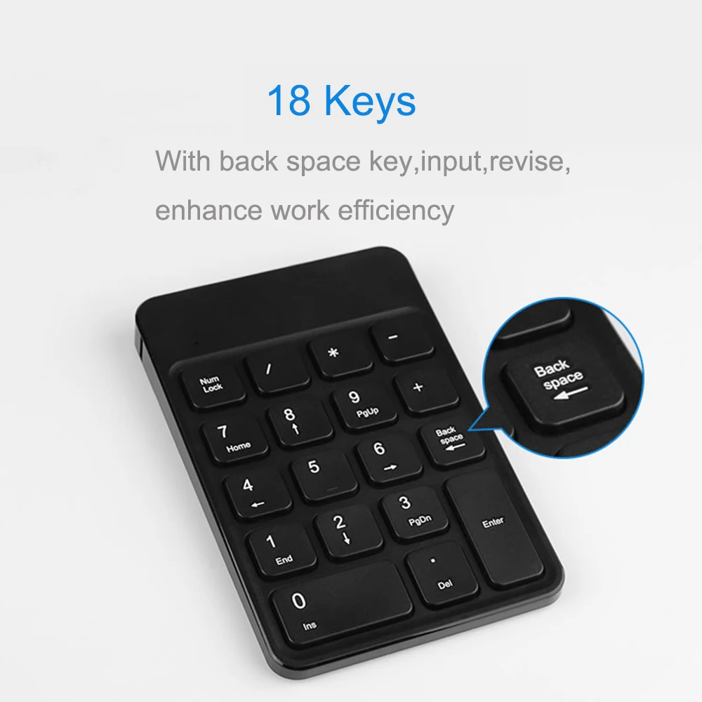 MN-03 USB rechargeable wireless numeric keyboard main image 09