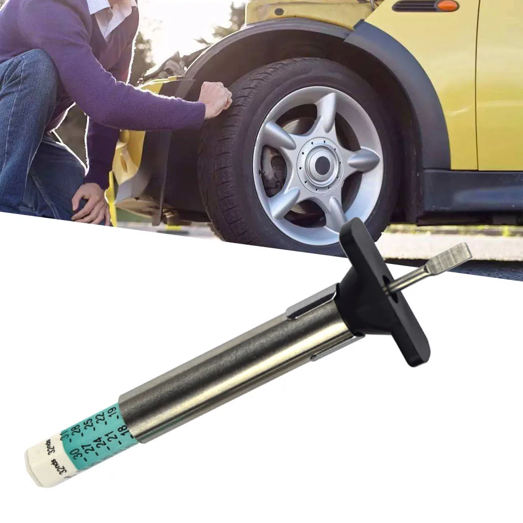 

CARPRIE Tire Pressure Monitor Systems hot Measures Tyre Standard Tool Tester Gauge Depth Check Car Tire Tread Depth Gauge 9619