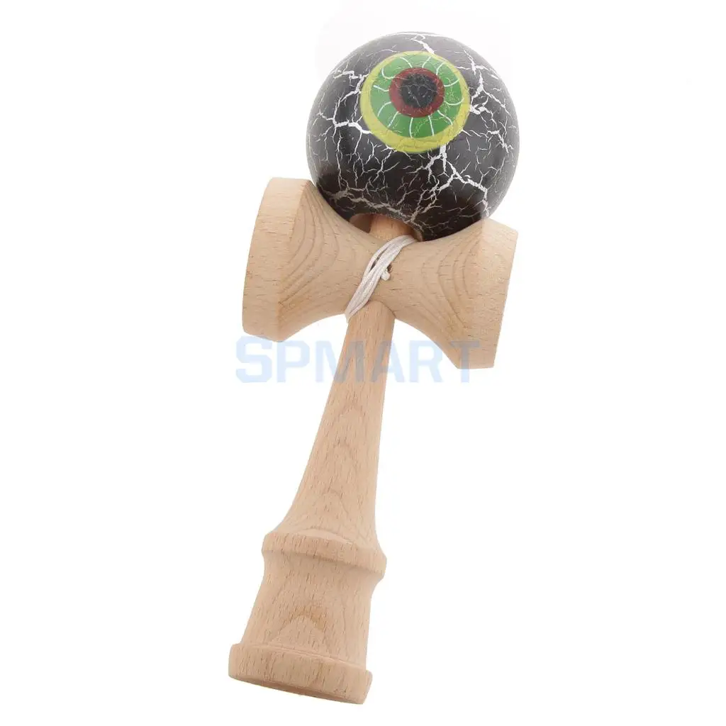 Eyeball Shaped краска для трескающих покрытий деревянные Kendama дети мастерство мяч игры дети веселые деревянные игрушки