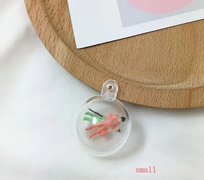 10 шт прозрачный круглый шар маленький человек Капсула Мини Цвет арабские DIY серьги ювелирные аксессуары материалы