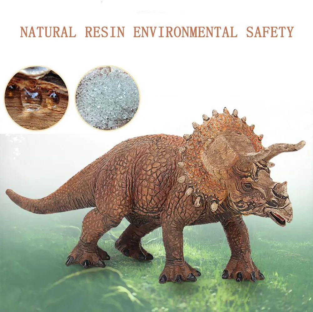 Фигурки динозавров модель скелета fossil обучающая модель трицератопса дети модель динозавра D300116 - Цвет: Brown