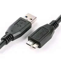 נתונים דיסק קשיח USB נייד 30 ס"מ שחור Mini 3.0 דיסק כונן קשיח חיצוני חוט זכר A עד מיקרו B כבל נתונים כבל יצוקה (3)