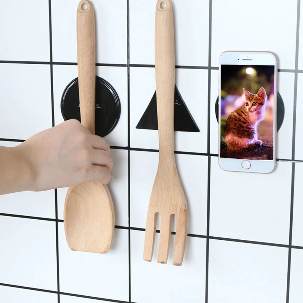 

2 pcs Multi-Function Fasten Gel Pad Strong Glue Stick Anywhere Wall Sticker Phone Holder Nano Black Technology Sailor Stickers