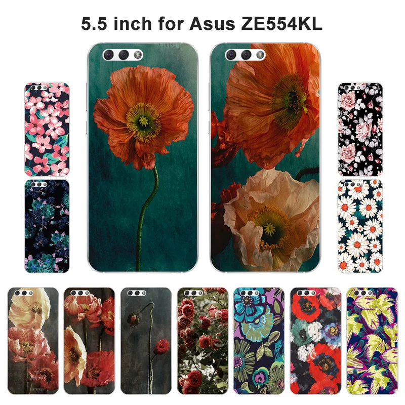 Чехлы для телефонов Asus Zenfone 4 ZE554KL чехол с необычным рисунком 5 дюйма Силиконовый