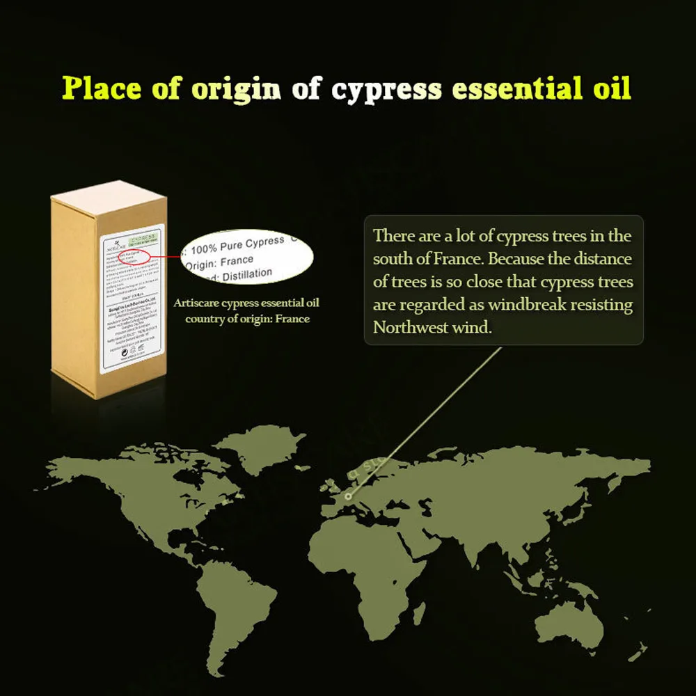 10 мл натуральный чистый растительный ципресс ароматерапия одностороннее эфирное масло высокого качества масло для душа массажёр