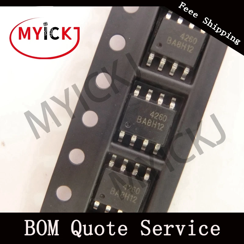 

10PCS AO4260 MOSFET N-CH 60V 18A 8SOIC IC-CHIP 4260