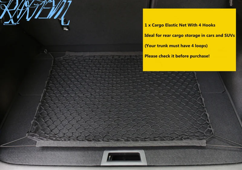 Из нейлона для кузова автомобиля Грузовой Чистая задний багажник хранения Сеть организаторов для Skoda Octavia A2 A5 A7 Fabia Rapid Superb Yeti Roomster