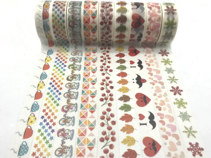 Christmas Paper Diy Washi Tape  Christmas Washi Adhesive Tape - Christmas  Masking - Aliexpress