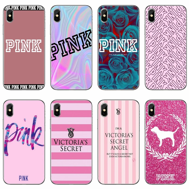 

For Xiaomi Redmi S2 5 plus 6A 4A 4x Note 6 Pro 5 5A 4 3 Pocophone F1 pink VS Victoria secret Soft mobile phone cover case