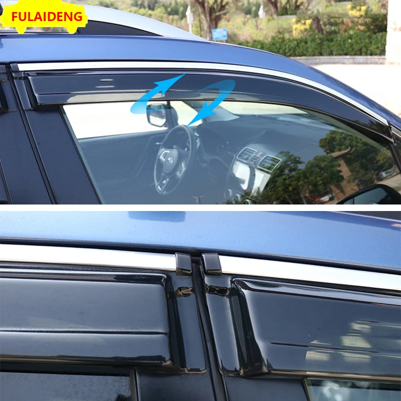 4 шт. для Subaru Forester 2013- оконные козырьки боковые Защита от солнца и дождя вентиляционные дефлекторы аксессуары для стайлинга автомобилей
