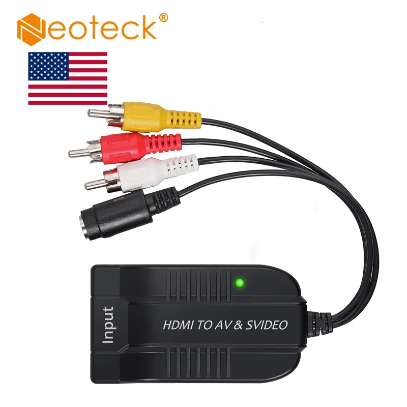 (Отправить от нас) Neoteck мультимедиа высокой четкости HDMI в AV CVBS S video HDMI2AV + видео