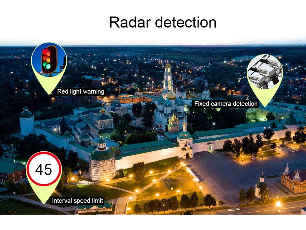 Karadar 3 в 1 Автомобильный Gps Анти радар детектор DVR видео рекордер Deshcam камера Русский Голос Ips 3 дюйма дисплей 140 градусов