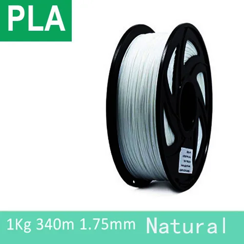 YOUSU PETG/PLA/ABS/FLEX/нейлоновая нить пластик для 3d принтера/1 кг 340 м/диаметр 1,75 мм/ из города - Цвет: PLA Natural 1kg