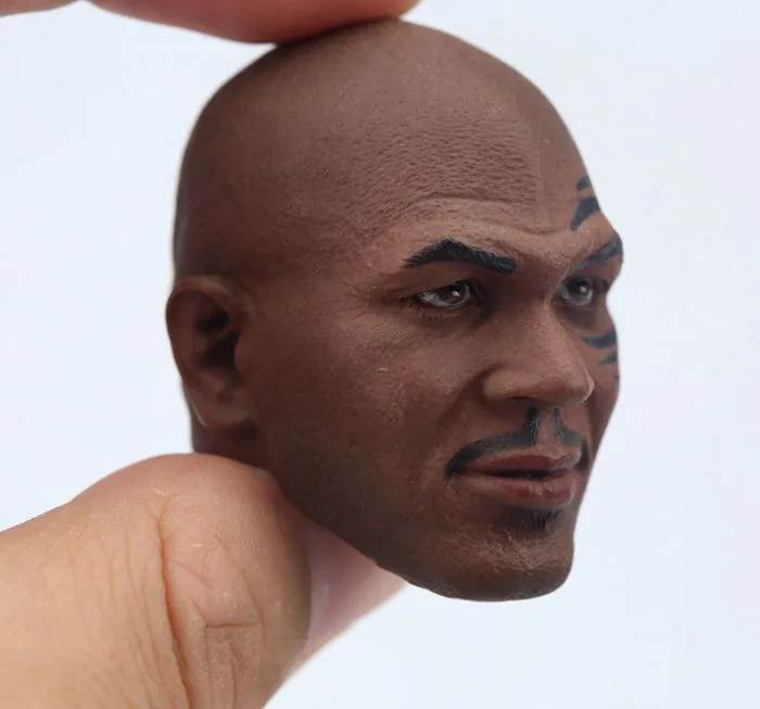 Details about  / 1//6 Mike Tyson Head Sculpt Boxing King Tattoo Beard version For 12/" Figure Body