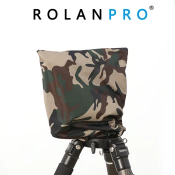 

ROLANPRO Rain Cover Raincoat Army Green Camouflage Clothing for Gitzo Benro GH2 Wimberley WH-200 Gitzo GHFG1 Gimbal Head