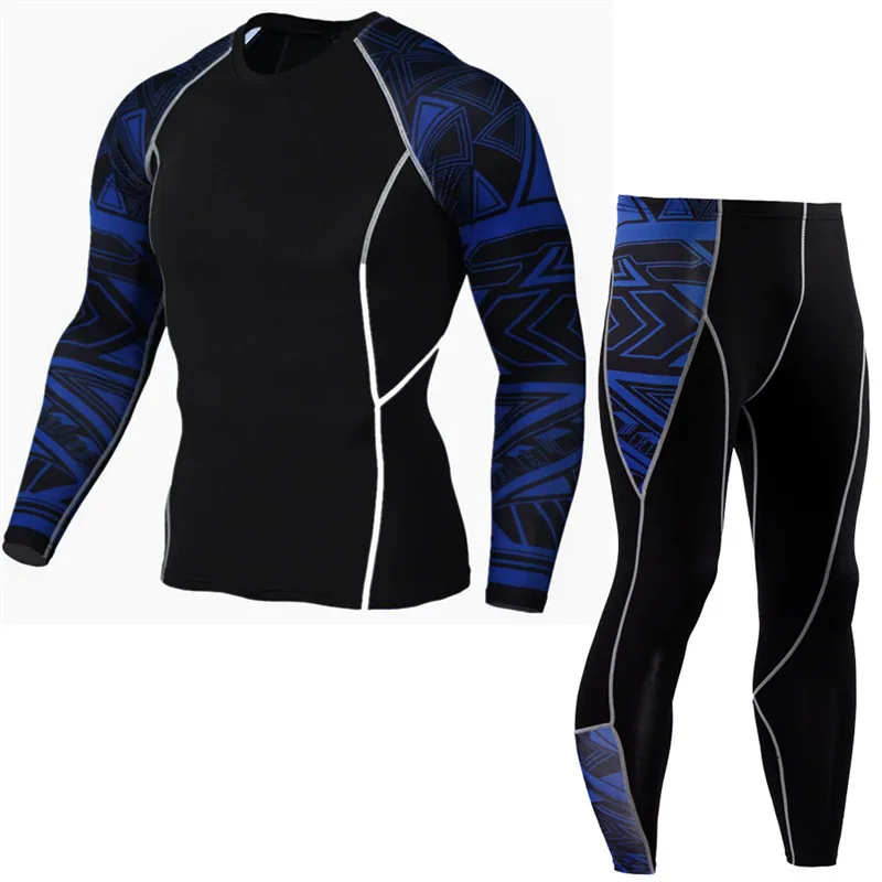 Спортивные Компрессионные футболки для бега, мужские футболки с длинным рукавом для занятий фитнесом и фитнесом, облегающие футболки для пробежек, Мужская быстросохнущая спортивная одежда - Цвет: C15