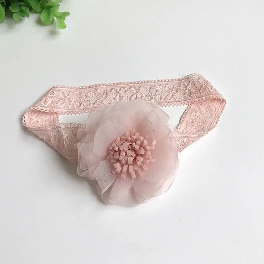 

Lace Headband Kids Flower Pattern Hair Girls baby Princess Hairband Elastic Turban Headwrap Rabbit Ears Hair Accessories #LDa