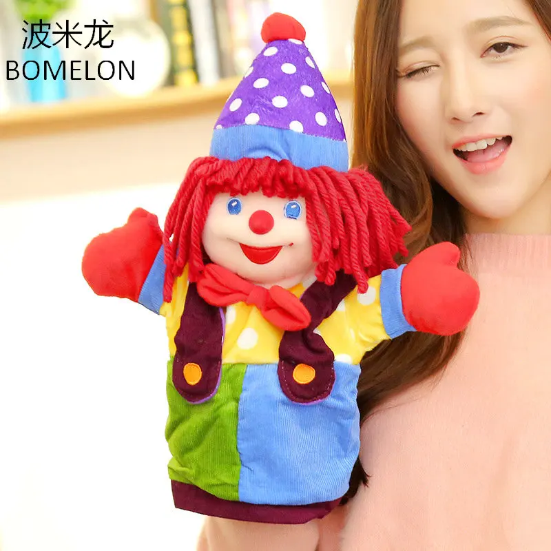 37 см клоун большой куклы для театра марионеток большой Буффон Плюшевая Кукла детская фигурка ребенок родитель-ребенок игрушки Сказочный