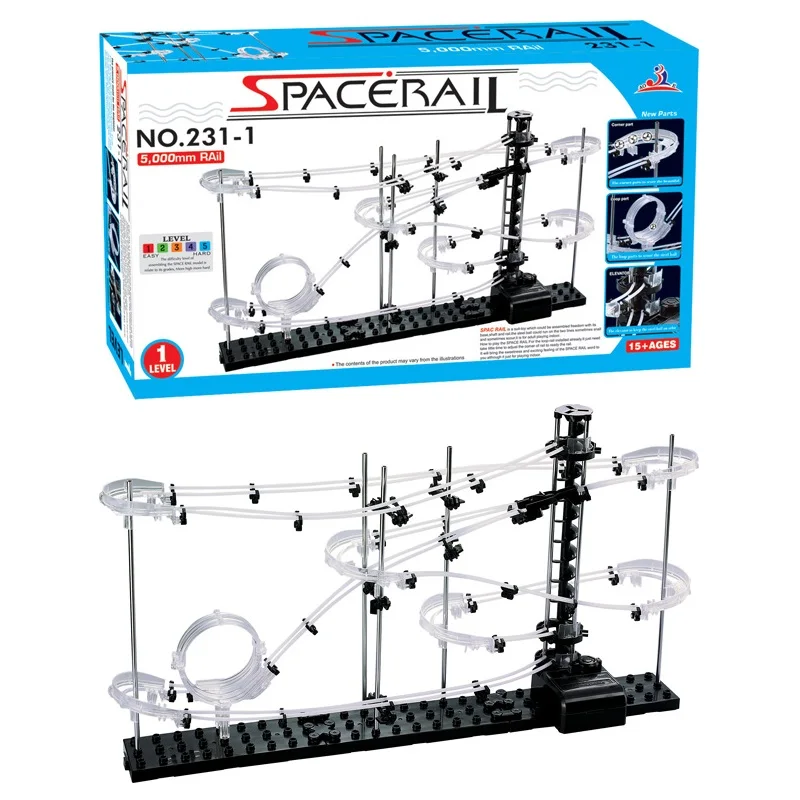 KD классический SpaceRail Уровень 1(#231-1) Роликовые горки игрушки строительный блок Inspire детский интеллект школа обучения физике