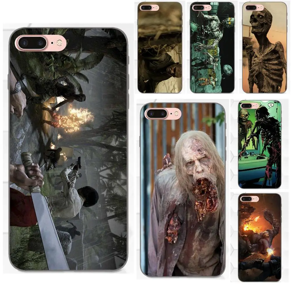 Мягкий чехол для телефона Xiaomi Redmi Note 2 3 4 4A 4X 5 5A 6 6A Plus Pro S2 Y2 Walking Dead Skeleton Zombie|Бамперы| |