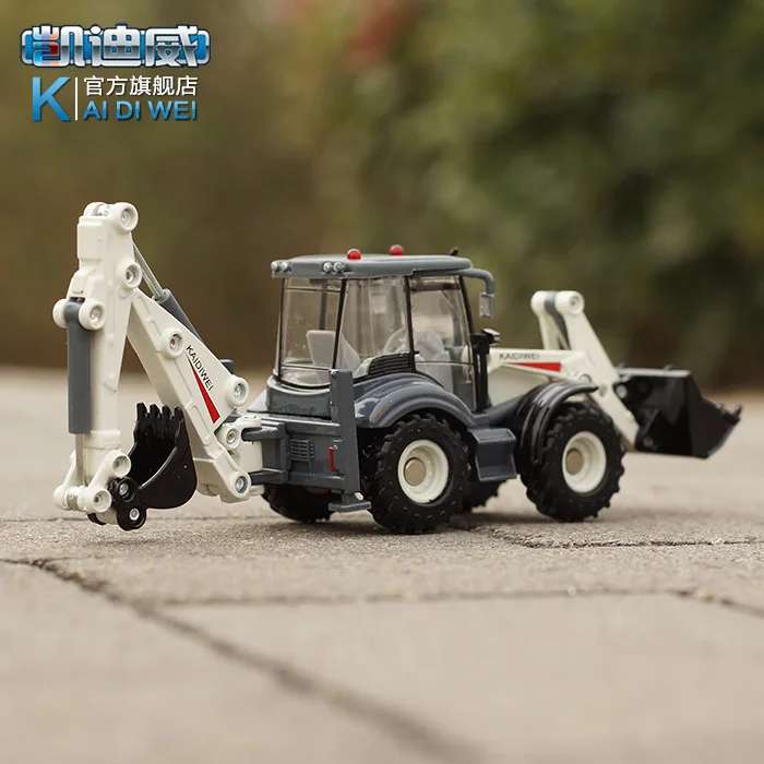 

1: 50 Kaidiwei All Alloy Project Bidirectional Forklift Truck Model Kid's Birthday Gift Alloy Engineering Vehicle Car Toy Model