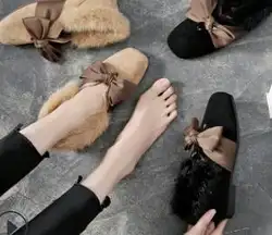 Новинка 2018 г. обувь в горошек в Корейском стиле на плоской подошве