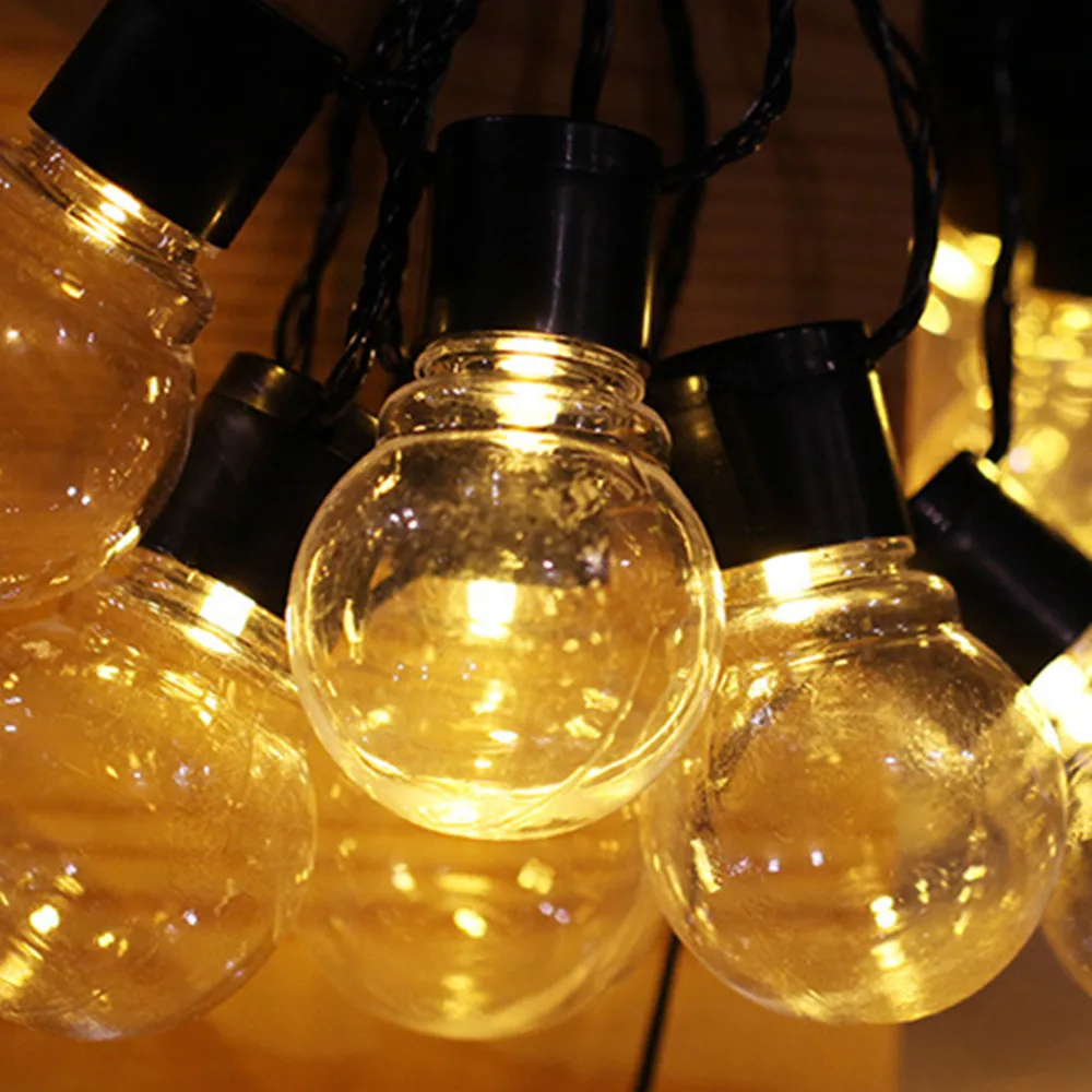 YIYANG 5 м 20 шариков светодиодный светильник AC220V прозрачный G50 светодиодный Глобус лампы Открытый водонепроницаемый задний двор патио вечерние оформление мероприятий
