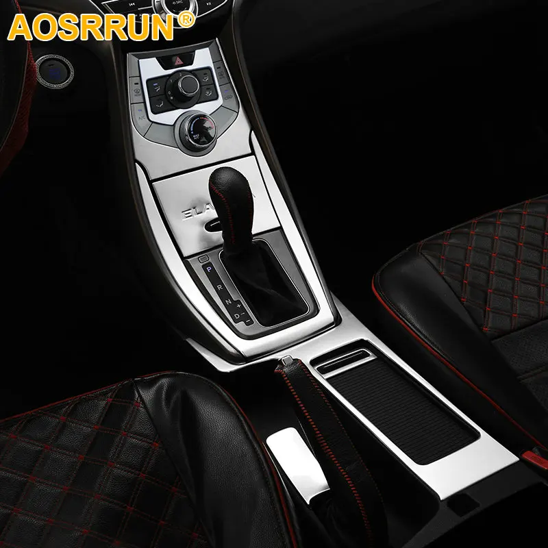 

AOSRRUN Stainless Steel Interior decoration For Hyundai Elantra 2011-2013 Car accessories
