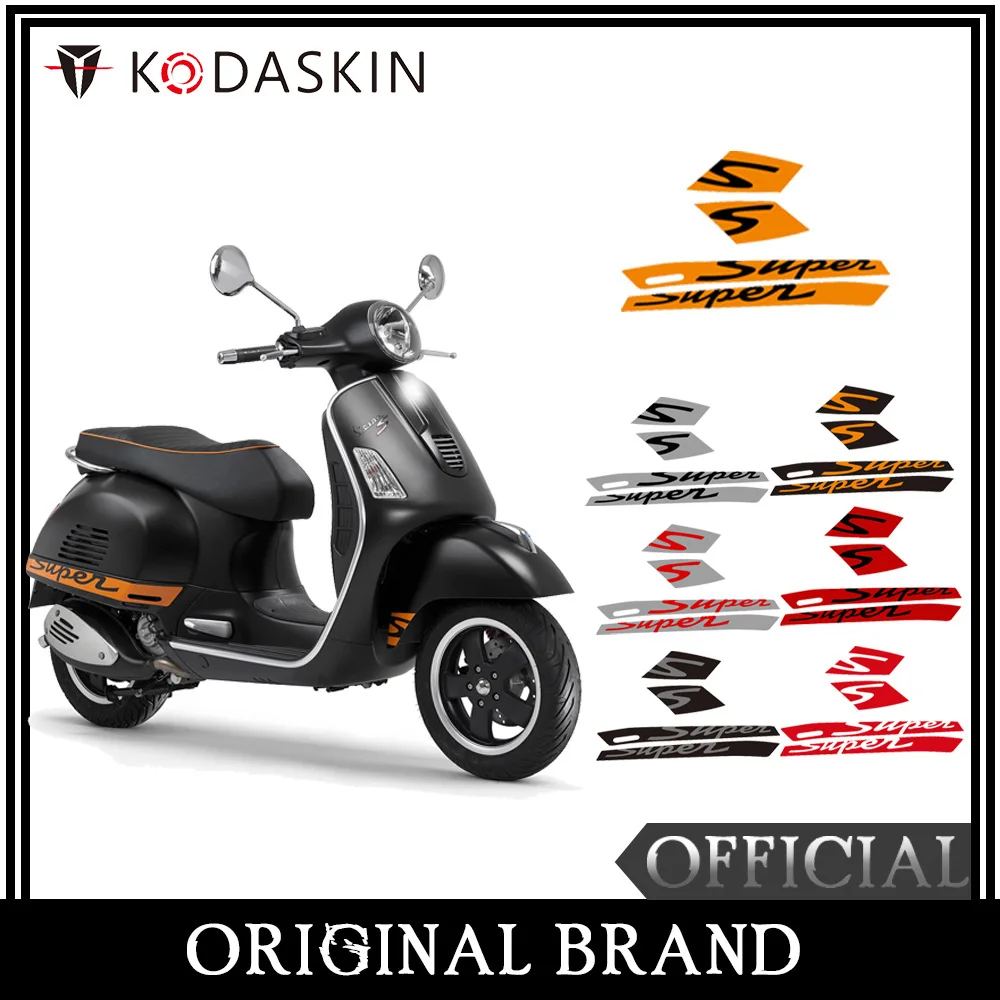 KODASKIN 2D наклейка стикеры супер для Vespa gts 300 gts300 спорт подходит gts с двумя длинные отверстия в каждой панели